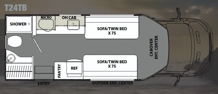 Coachmen Orion T24TB floor plan