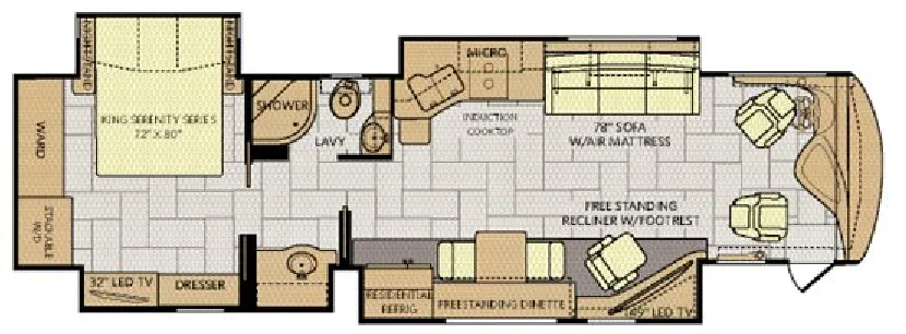 Fleetwood Discovery 37R floor plan
