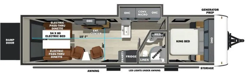Forest River Shockwave 2900 floor plan
