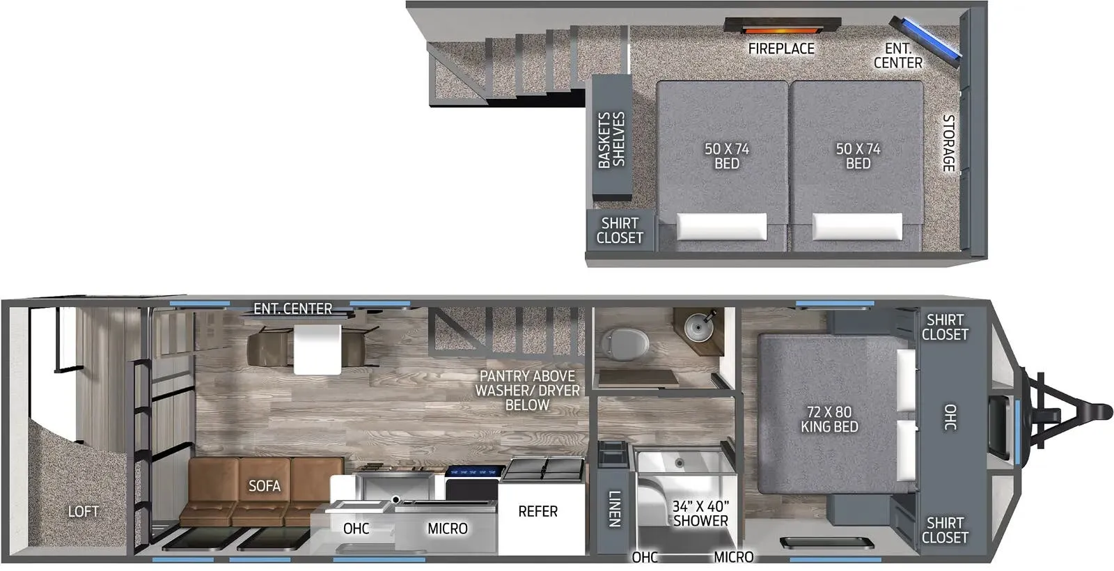 Palomino Puma 280MiniLFT floor plan