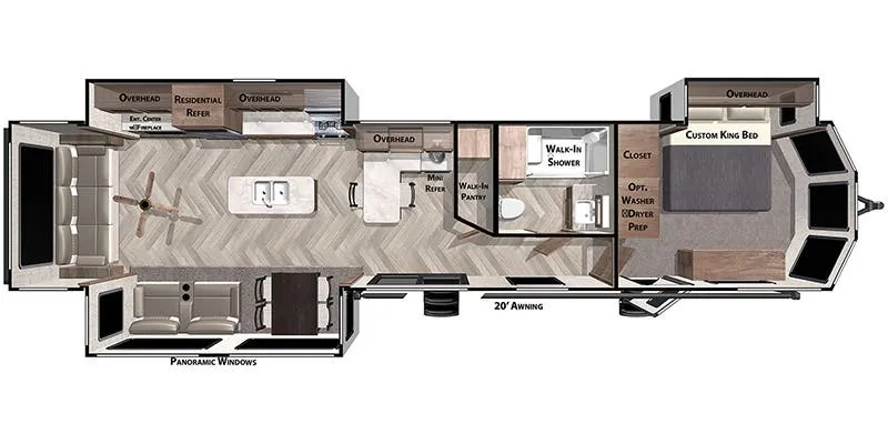 Forest River Salem Villa 40RLB floor plan