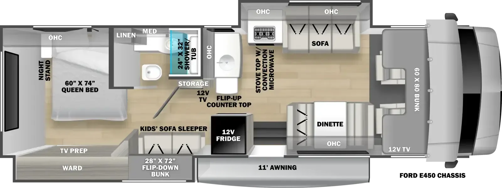Forest River Solera 32DSB floor plan