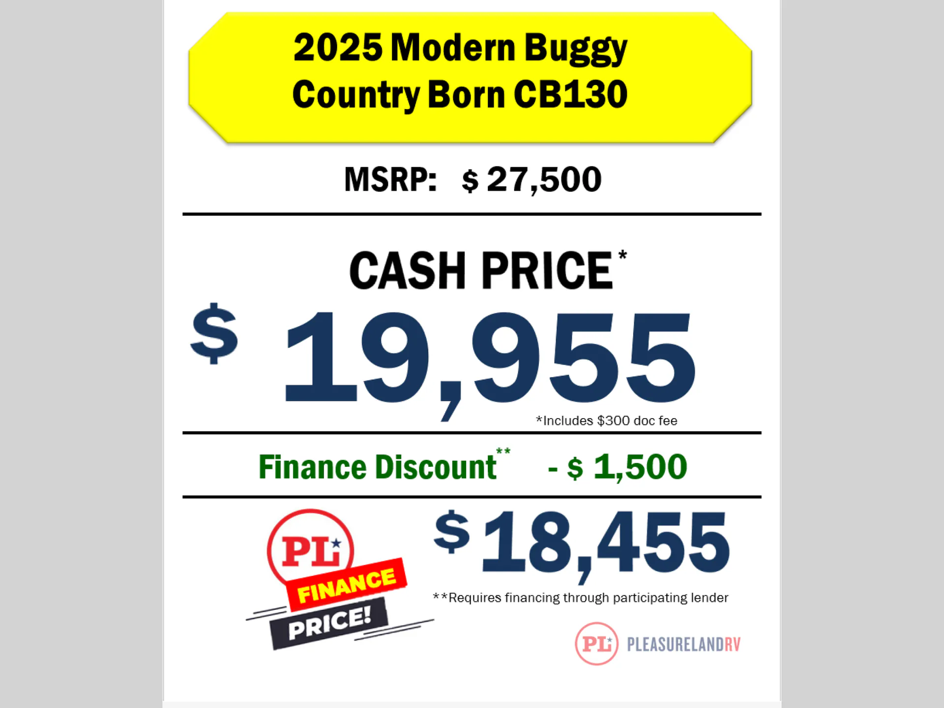 2025 Modern Buggy RV Country Born CB130 - Photo 4
