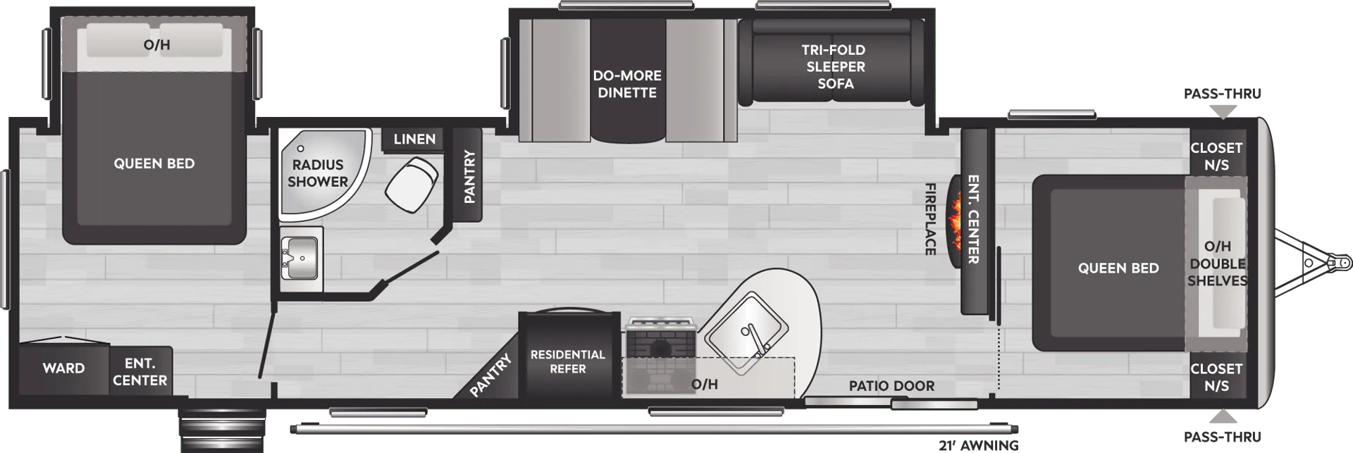 Keystone Springdale 38FQ floor plan