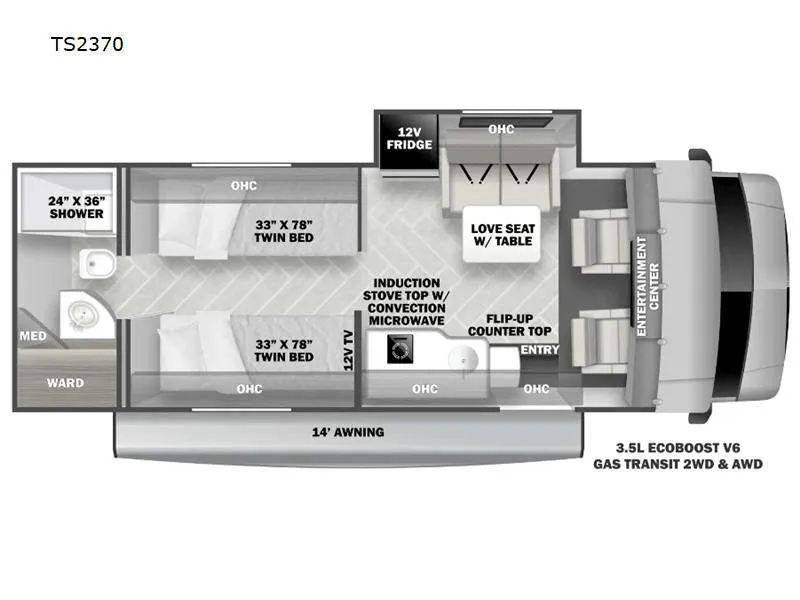2026 Forest River Sunseeker TS 2370 - Photo 2