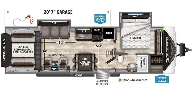 Grand Design Momentum G-Class 30G floor plan