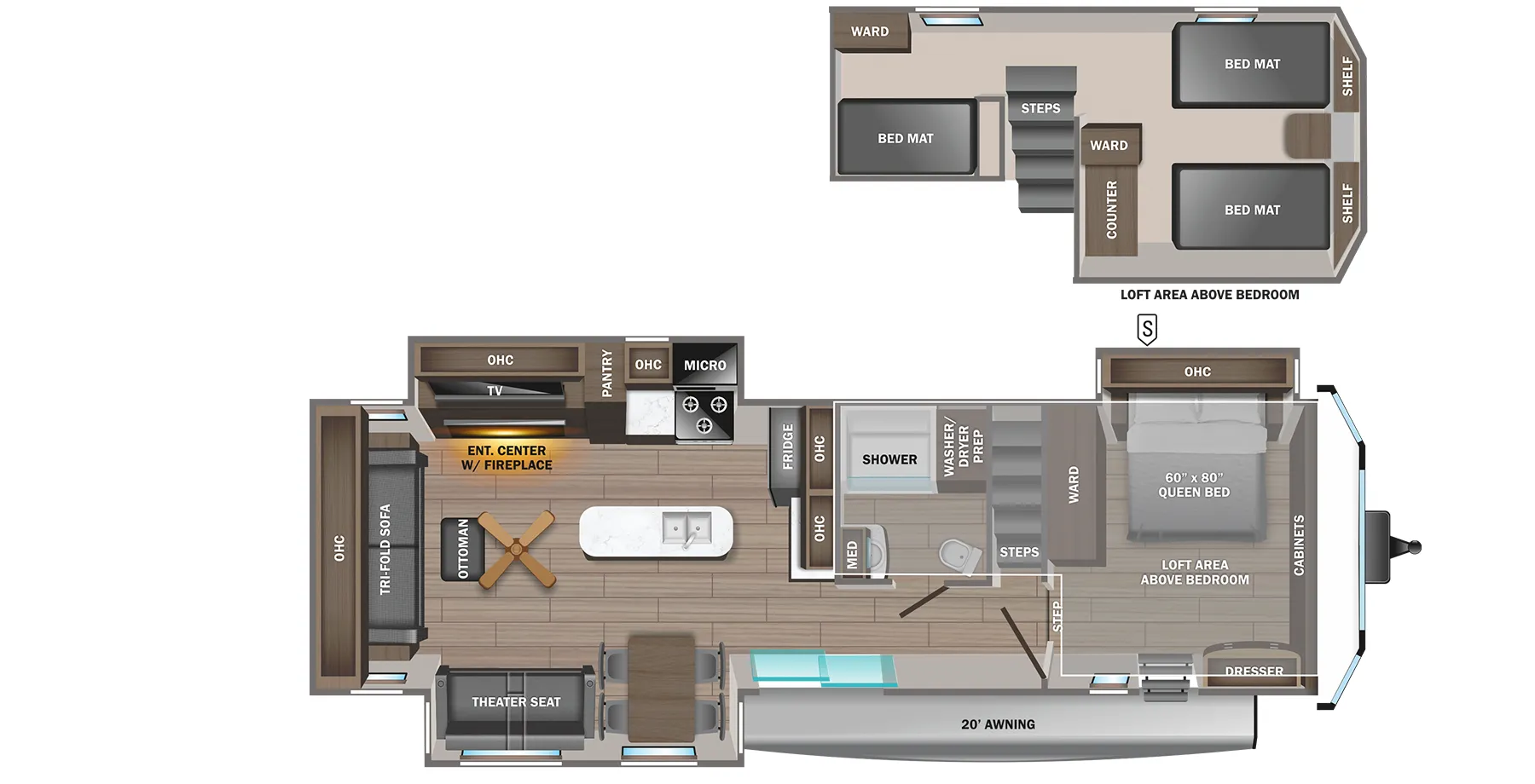 2024 Jayco Jay Flight Bungalow 40DLFT - Floor plan