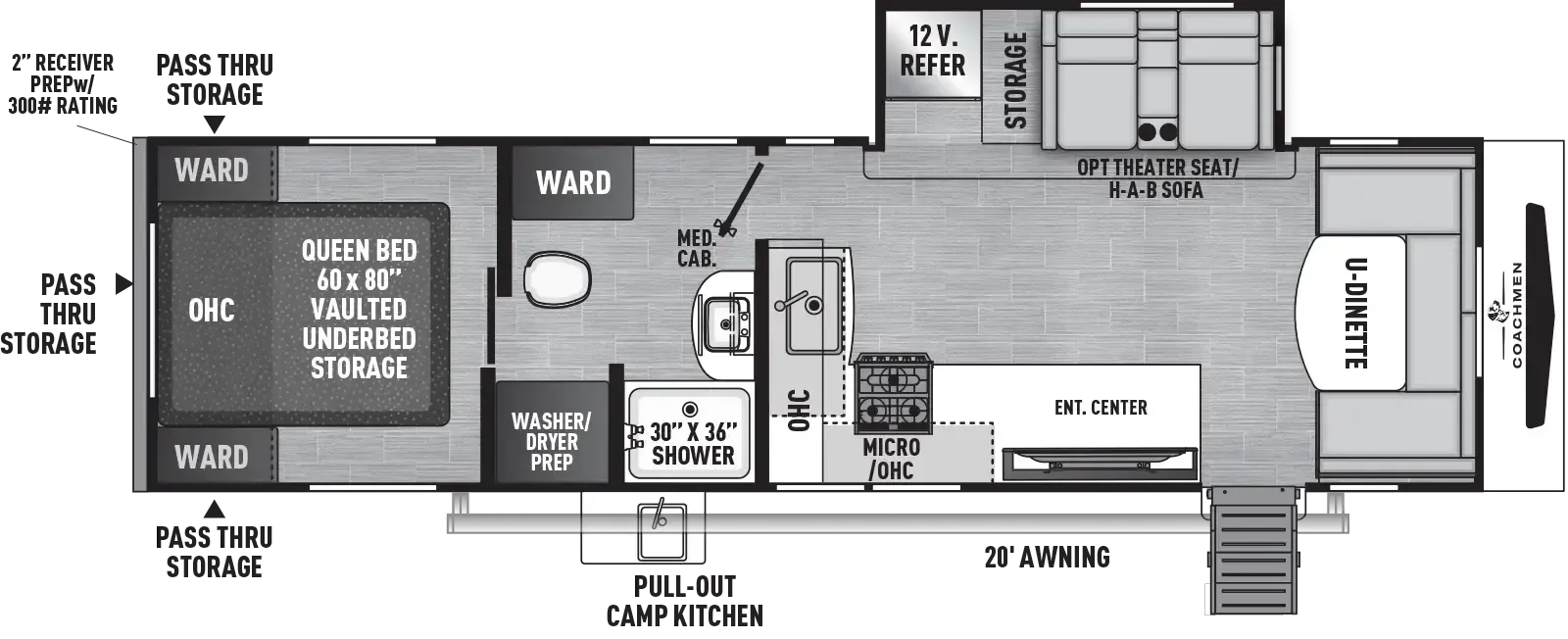 Coachmen Freedom Express Ultra Lite 298FDS floor plan