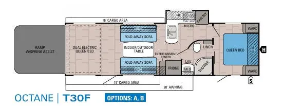 Jayco Octane T30F floor plan