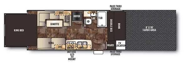 Forest River Cherokee Wolf Pack 21WP120 floor plan