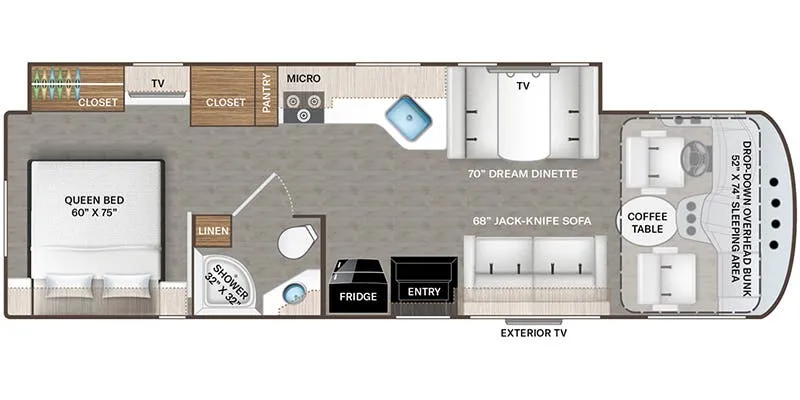 Thor Motor Coach Freedom Traveler A30 floor plan
