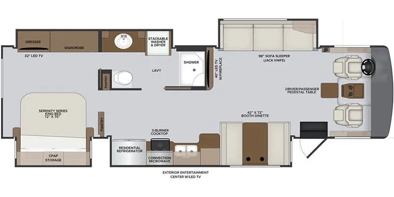 Holiday Rambler Vacationer 35P floor plan