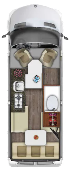 Roadtrek SS Agile Base floor plan