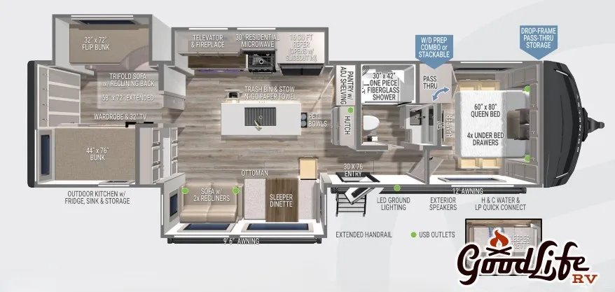2026 Brinkley Model Z 315 - Floor plan