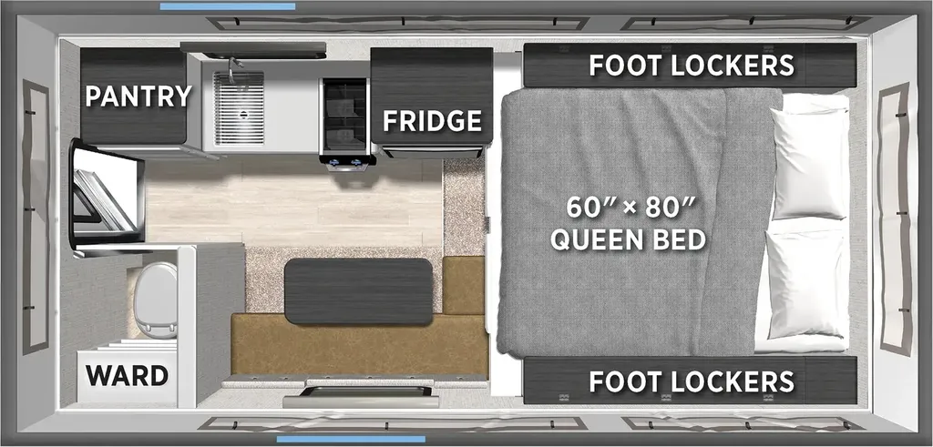 2026 Forest River RV Palomino Backpack Edition SS-1240 floor plan