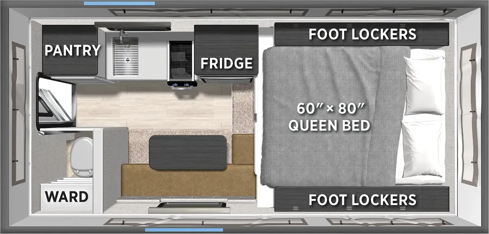 2026 Forest River RV Palomino Backpack Edition SS-1240 - Floor plan