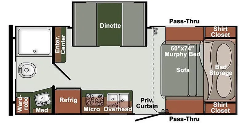 Gulf Stream Envision SVT 21MBD floor plan