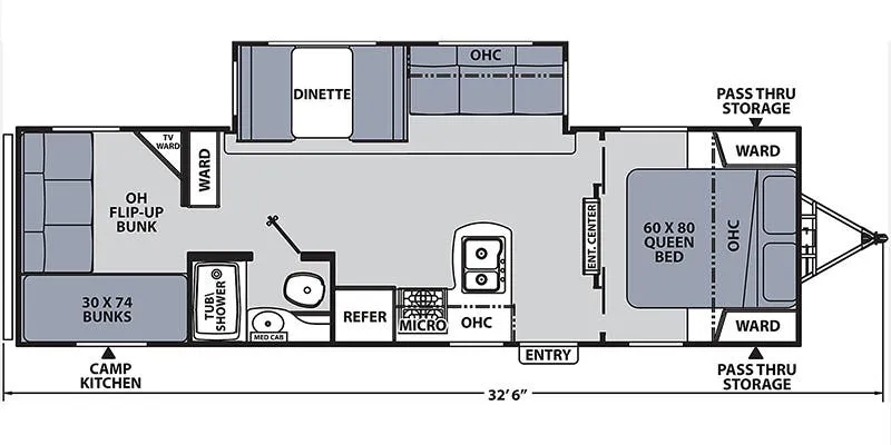 Coachmen Apex Ultra-Lite 289TBSS floor plan