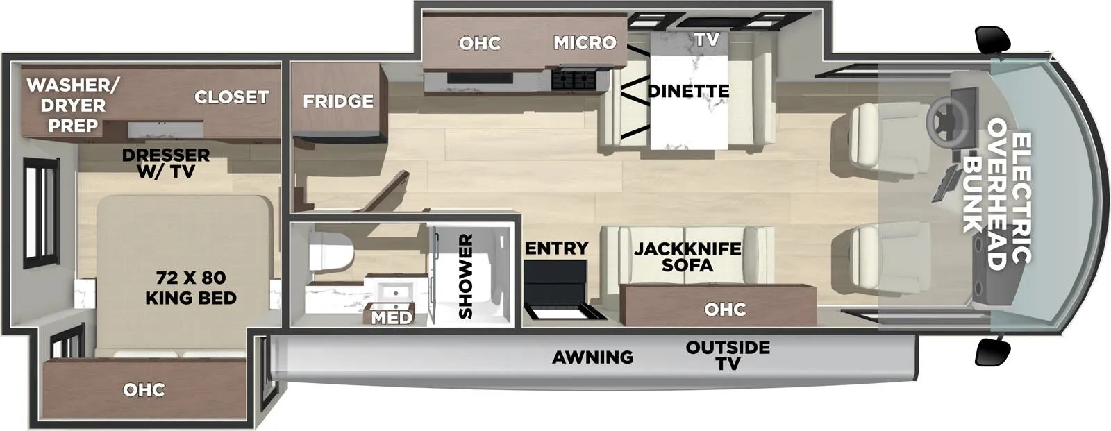 Forest River FR3 FR3 31DS floor plan