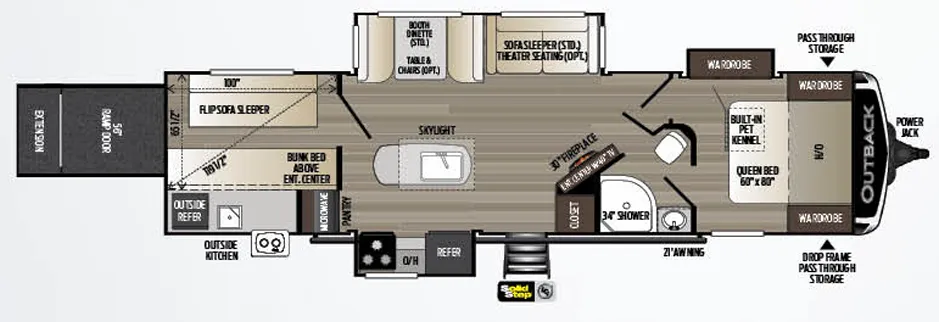 Keystone Outback 335CG floor plan
