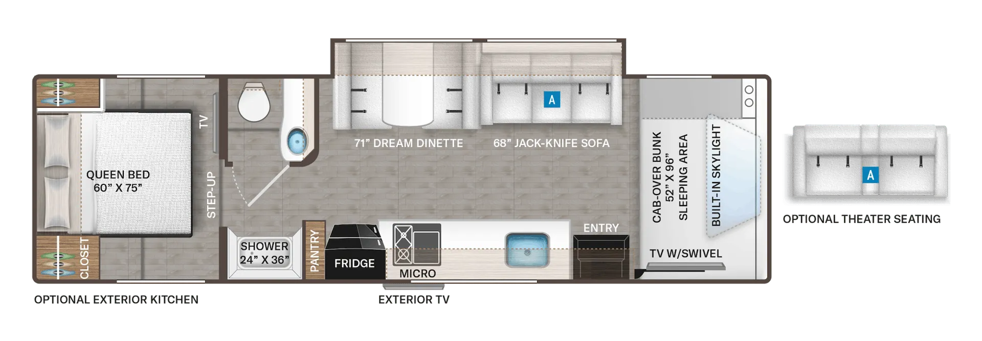 Thor Motor Coach Quantum PQ31 floor plan