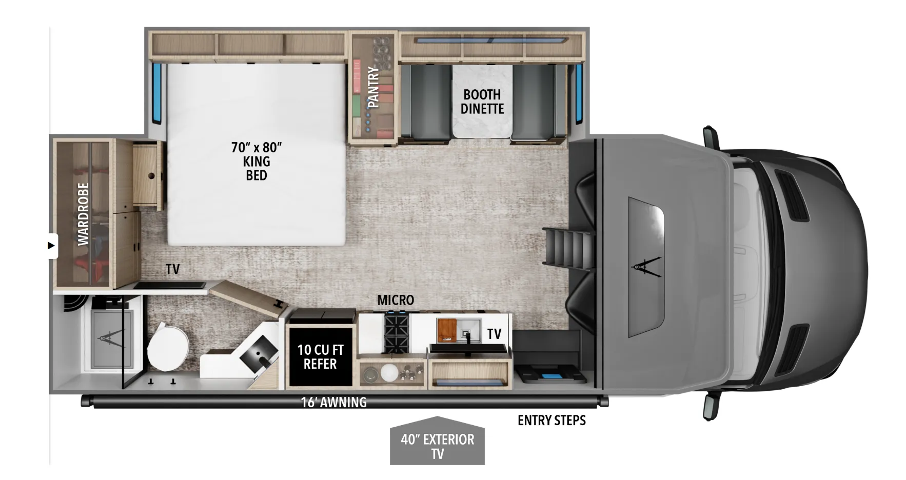 2025 Grand Design Lineage Series M 25FW - Floor plan
