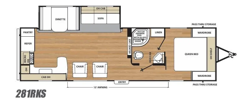 Coachmen Catalina SBX 281RKS floor plan