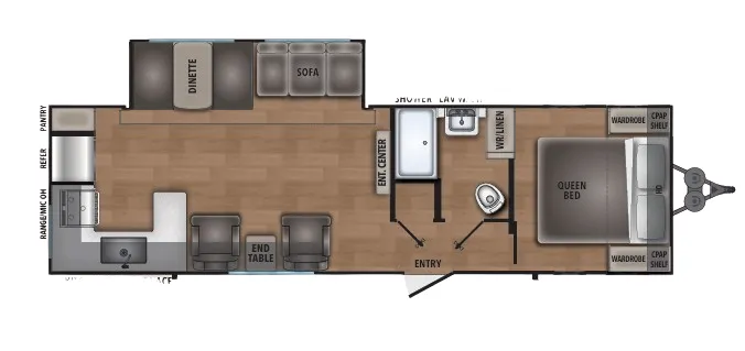 Shasta Shasta 30RK floor plan