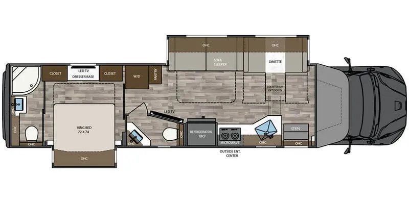 2024 Renegade RV Verona 40VRB - Floor plan