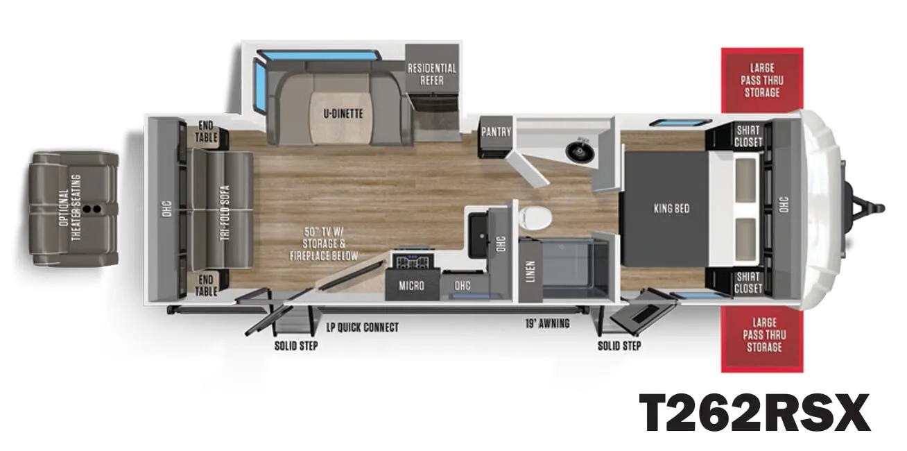 Forest River Wildcat 262RSX floor plan