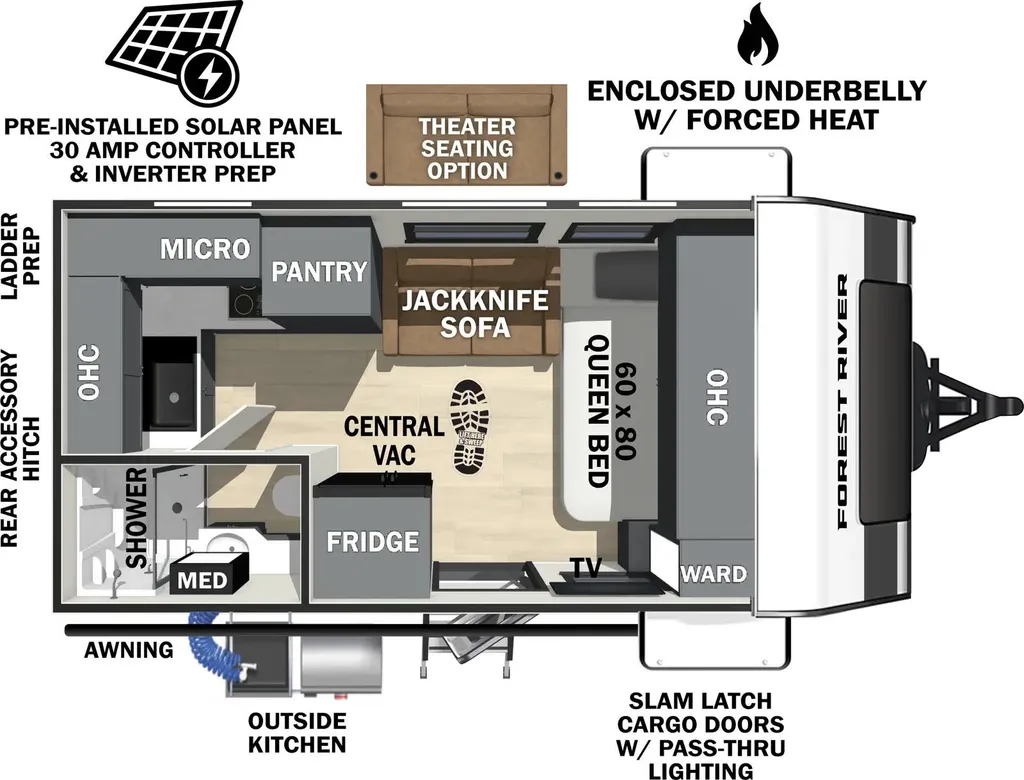 2026 Forest River IBEX 16MRJ floor plan