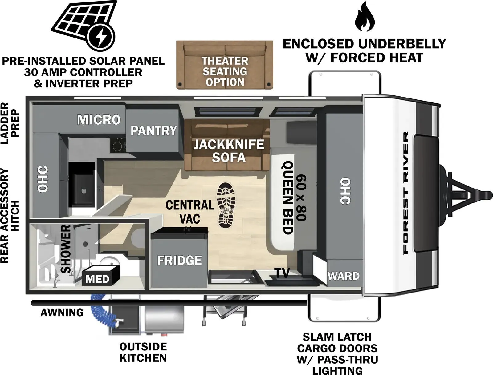 2026 Forest River IBEX 16MRJ - Floor plan