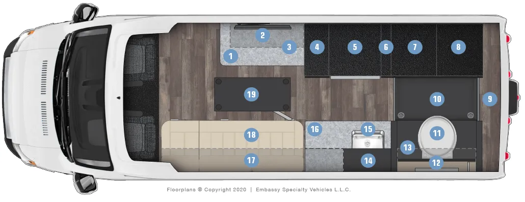 Embassy RV Dolphin SS BASE floor plan