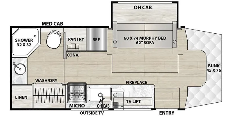 Coachmen Prism Select 24MBS floor plan