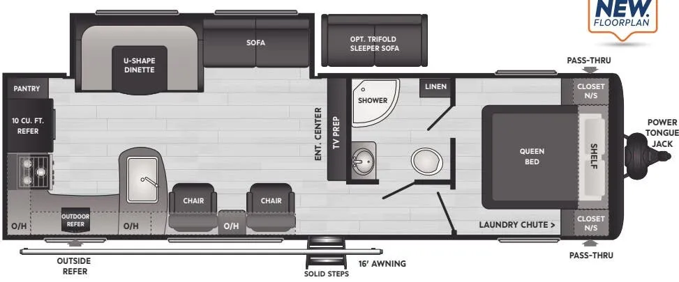 Keystone Hideout 28RKSWE floor plan