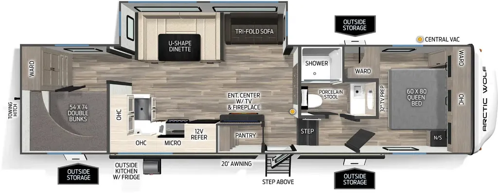2026 Forest River Cherokee Arctic Wolf 287BH floor plan