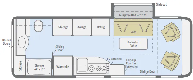 Winnebago Era 70M floor plan