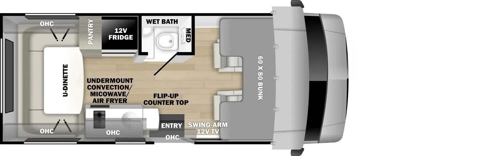 Forest River Solera 19N floor plan