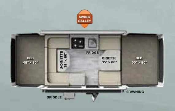 Forest River Flagstaff MAC 208 floor plan