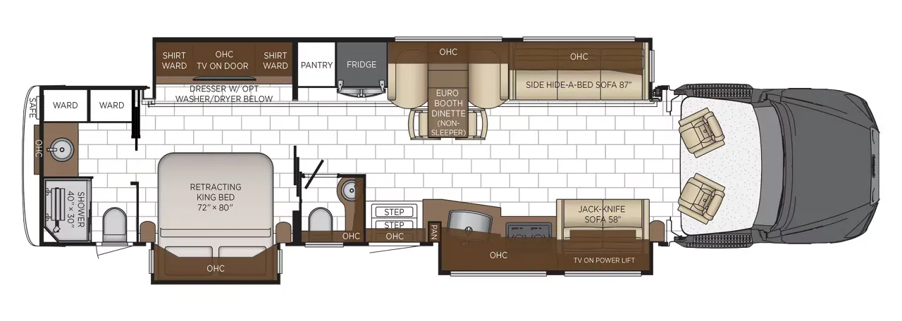 2026 Newmar Summit Aire 4505 - Floor plan