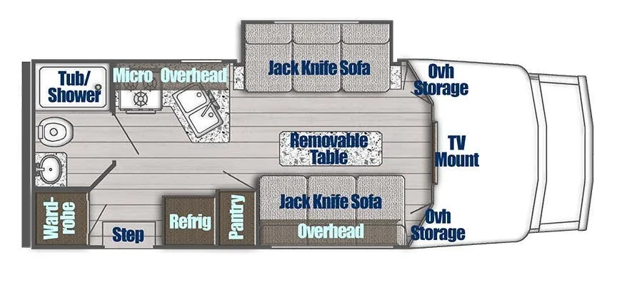 Gulf Stream BT Cruiser 5230 floor plan