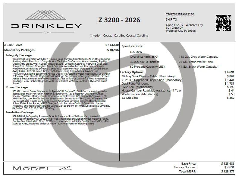 2026 Brinkley Rv Model Z 3200 - Photo 3