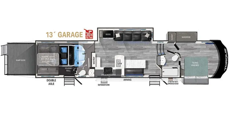 Heartland Torque TQ 371 floor plan