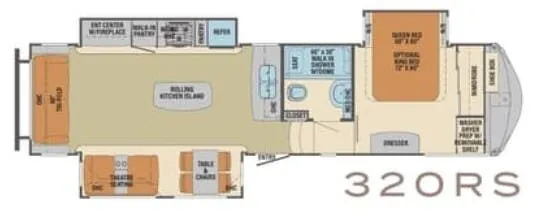 Palomino Columbus CMF320RS floor plan