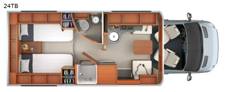 2018 Leisure Travel Unity U24TB - Floor plan