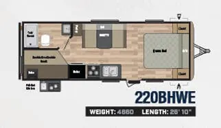 Keystone Springdale 220BHWE floor plan