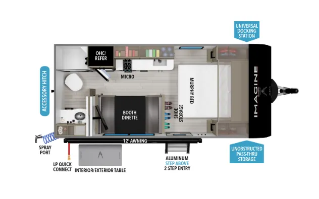 2027 Grand Design Imagine AIM 15RBA floor plan