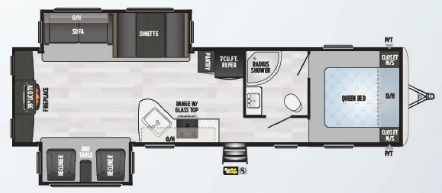 Keystone Springdale 311RE floor plan