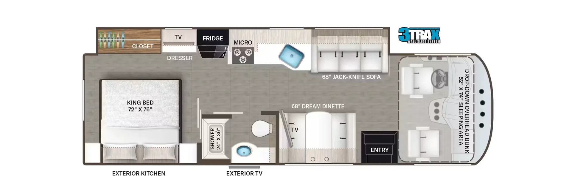 Thor Motor Coach Freedom Traveler A29 floor plan