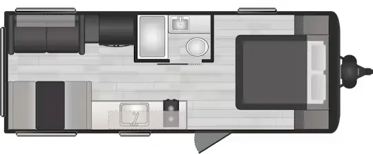 Keystone Hideout Sport 200RLWE floor plan